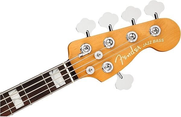 Fender American Ultra Jazz V Electric Bass, 5-String, Rosewood Fingerboard (with Case), Action Position Back