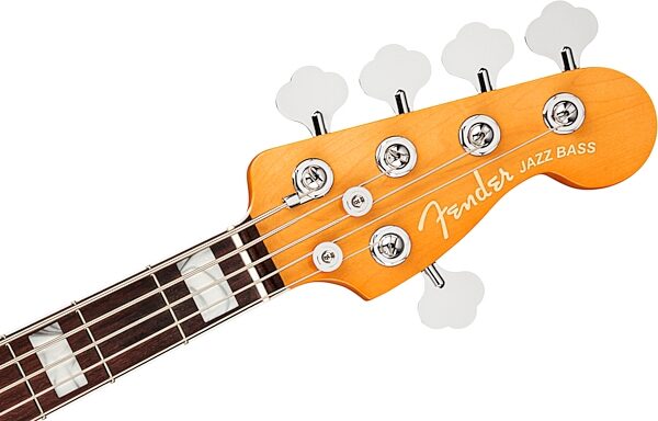 Fender American Ultra Jazz V Electric Bass, 5-String, Rosewood Fingerboard (with Case), Action Position Back