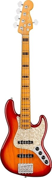 Fender American Ultra Jazz V Electric Bass, Maple Fingerboard (with Case), Main