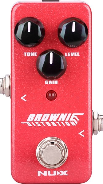 NUX Brownie Distortion Pedal, Action Position Back