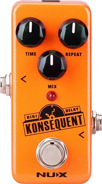 NUX Konsequent Delay Pedal with Dual Tap Tempo, Action Position Back