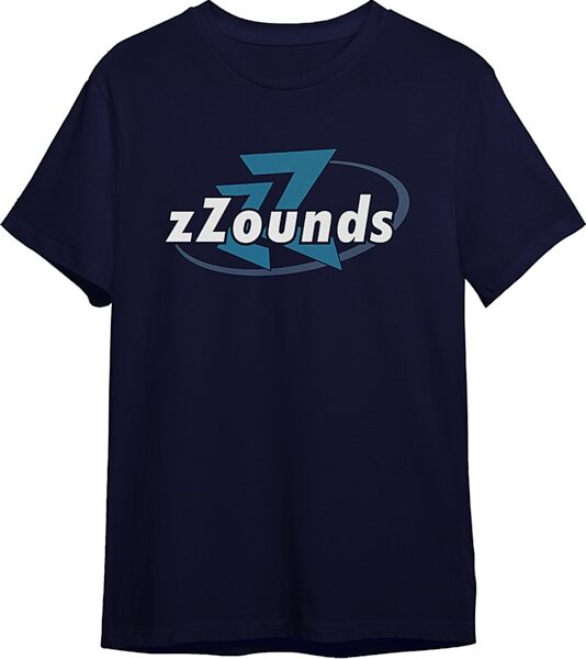 zZounds Logo T-Shirt, Navy Blue, Small, Main