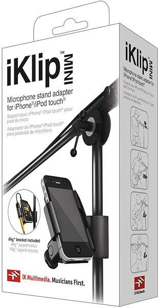 IK Multimedia iKlip MINI iPhone and iPod Music Stand Adapter, Main