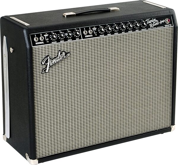 Fender '65 Twin Reverb Vintage Reissue Guitar Combo Amplifier (85 Watts, 2x12"), New, Left Angle View