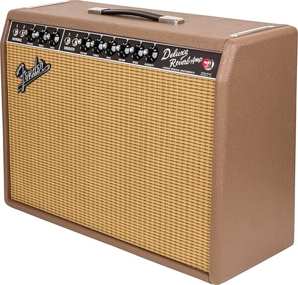 Fender Exclusive Limited Edition '65 Deluxe Reverb Fudge Brownie Guitar Combo Amplifier, Fudge Brownie 1