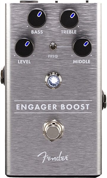 Fender Engager Boost Guitar Pedal, Action Position Back
