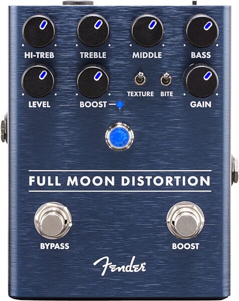 Fender Full Moon Distortion Pedal, Action Position Back