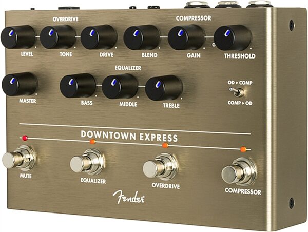 Fender Downtown Express Bass Multi-Effect Pedal, New, Action Position Back