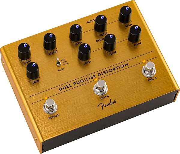 Fender Duel Pugilist Distortion Pedal, Action Position Back