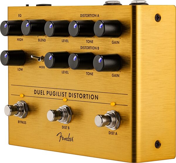 Fender Duel Pugilist Distortion Pedal, Action Position Back