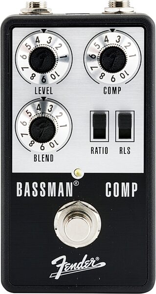 Fender Bassman Compressor Bass Pedal, New, Action Position Back