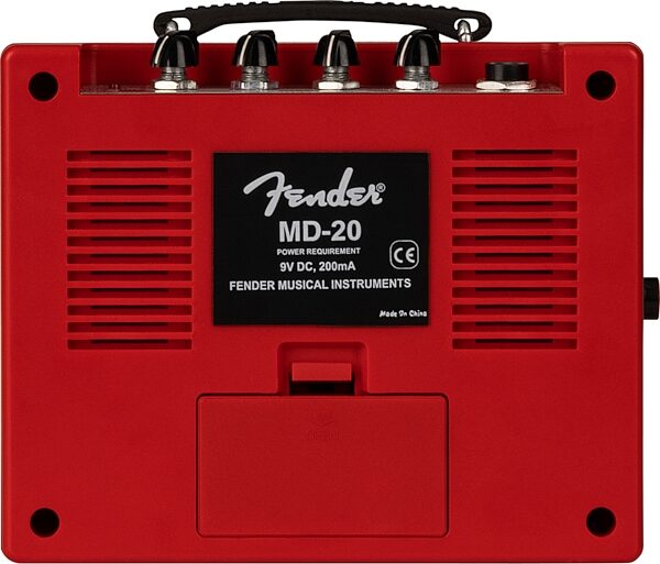 Fender Mini Deluxe Battery Amp, Texas Red, 1 Watt, Action Position Back