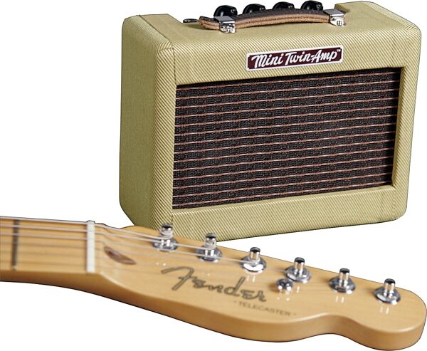 Fender Mini 57 Twin Mini Guitar Amplifier, With Guitar