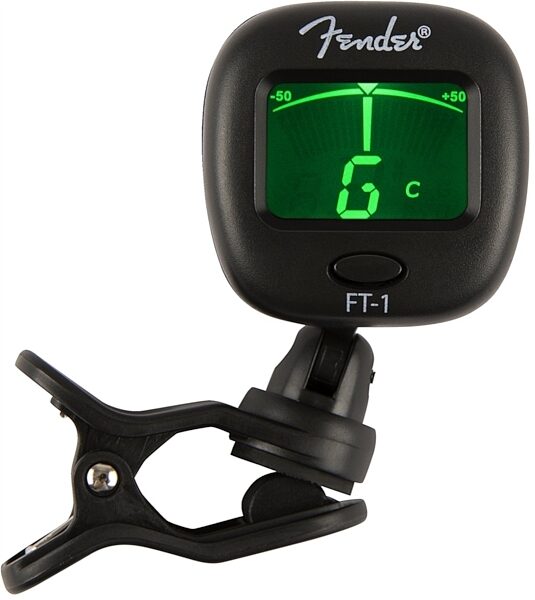 Fender FT1 Pro Clip-On Digital Chromatic Tuner, Black, Main