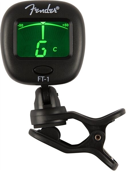Fender FT1 Pro Clip-On Digital Chromatic Tuner, Black, ve