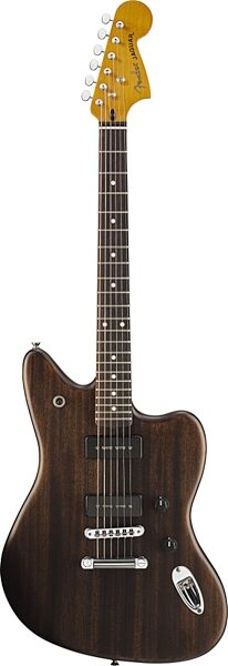 Fender Modern Player Jaguar Electric Guitar with Rosewood Fingerboard, Transparent Black