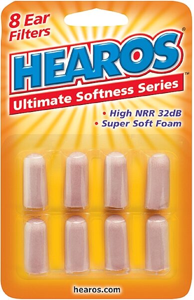 Hearos Ultimate Softness Ear Plugs, 8 Pack