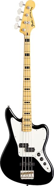 Fender Modern Player Jaguar Electric Bass with Maple Neck, Black