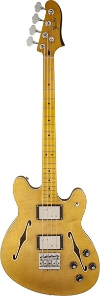 Fender Modern Player Starcaster Electric Bass, with Maple Fingerboard, Natural
