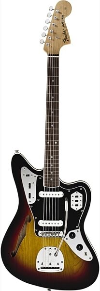 Fender Special Edition Jaguar Thinline Electric Guitar, 3-Color Sunburst