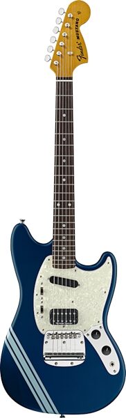 Fender Kurt Cobain Mustang Electric Guitar, Lake Placid Blue with Stripe