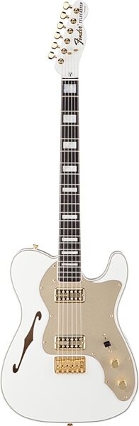 Fender Limited Edition Telecaster Thinline Super Deluxe Electric Guitar, Olympic White