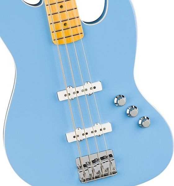 Fender Aerodyne Special Jazz Electric Bass, Maple Fingerboard (with Gig Bag), Action Position Back