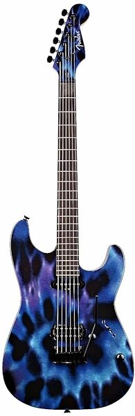Fender Tie Dye Stratocaster Electric Guitar, Hippie Blue