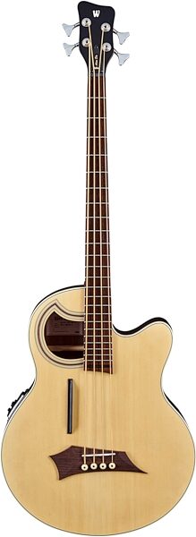 Warwick RockBass Alien Deluxe Thinline Acoustic-Electric Bass (with Gig Bag), Main