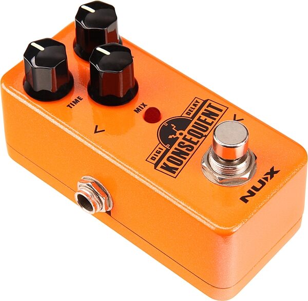 NUX Konsequent Delay Pedal with Dual Tap Tempo, Action Position Back