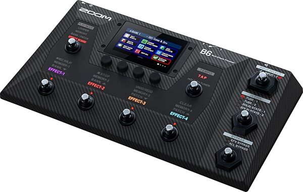 Zoom B6 Bass Multi-Effects Processor, New, Action Position Back