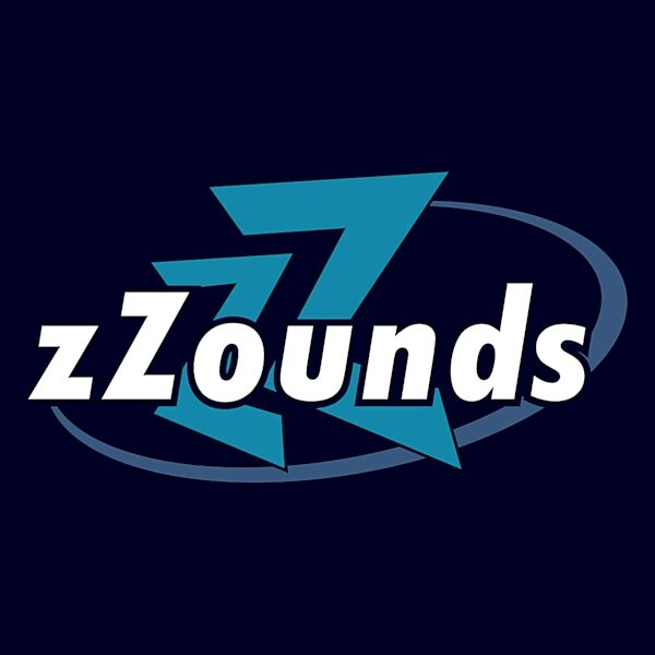 zZounds Logo T-Shirt, Navy Blue, Small, Closeup
