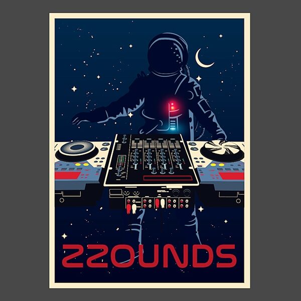 zZounds Limited-Edition Space DJ T-Shirt, Closeup