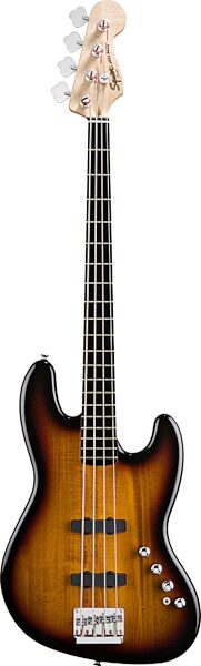 Squier Deluxe Active Jazz Electric Bass, 3-Color Sunburst