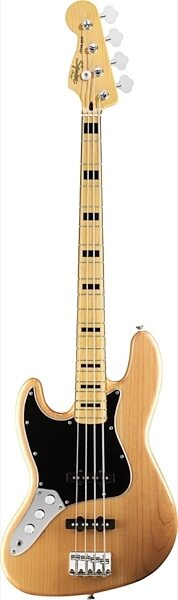 Squier '70s Vintage Modified Jazz Electric Bass, Left-Handed, Natural