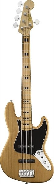 Squier Vintage Modified Jazz V Electric Bass, 5-String, Natural