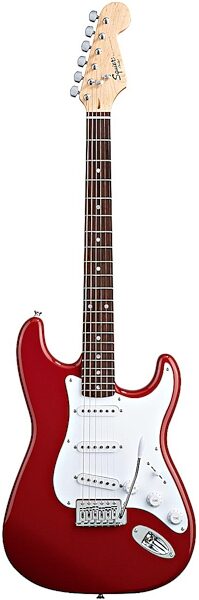 Squier Bullet Strat Electric Guitar with Tremolo, Fiesta Red