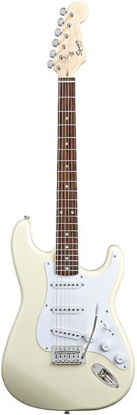 Squier Bullet Strat Electric Guitar with Tremolo, Arctic White