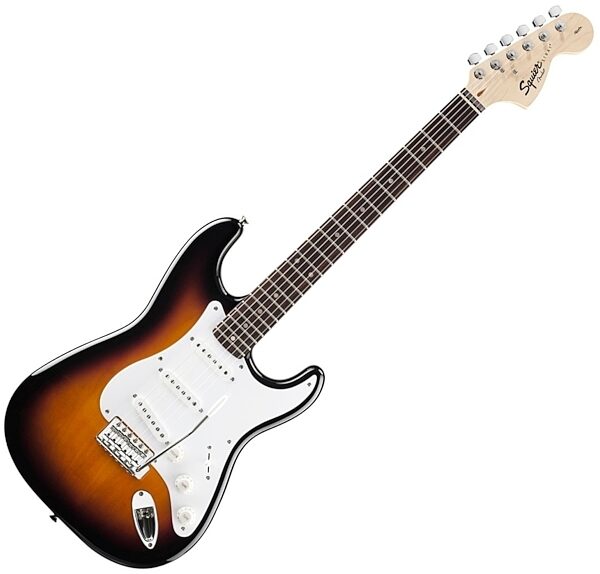 Squier Affinity Stratocaster Electric Guitar, with Rosewood Fingerboard, Brown Sunburst