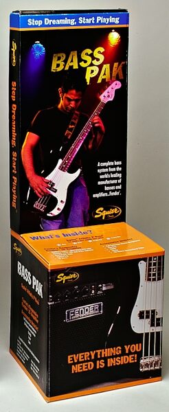 Squier Bass Pak Electric Bass Package, Box