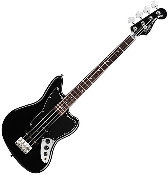 Squier Vintage Modified Jaguar Special SS Electric Bass, Black