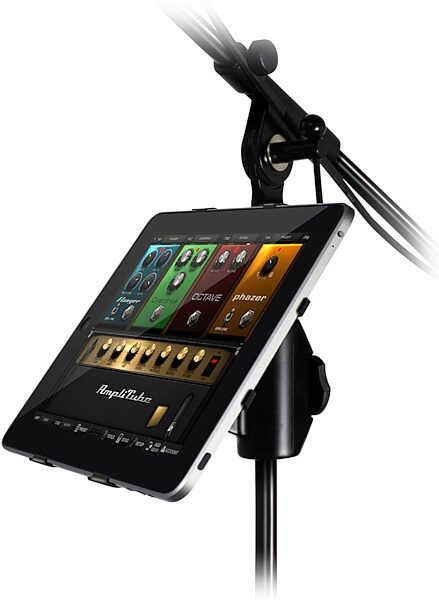IK Multimedia iKlip iPad Microphone Stand Adapter, In Use with AmpliTube