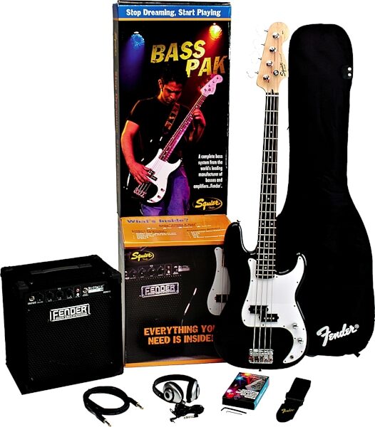 Squier Bass Pak Electric Bass Package, Main