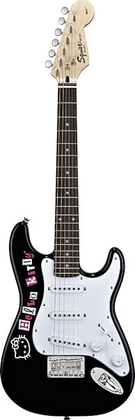 Squier Hello Kitty Mini Electric Guitar, Black