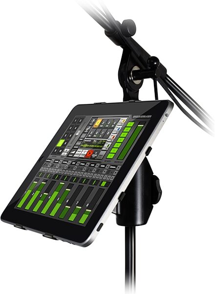IK Multimedia iKlip iPad Microphone Stand Adapter, In Use with Groovemaker