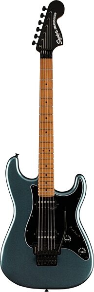 Squier Contemporary Stratocaster HH FR Electric Guitar, Gunmetal Metallic, USED, Blemished, Action Position Back