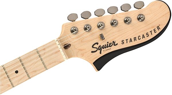 Squier Contemporary Active Starcaster Electric Guitar, Maple Fingerboard, Action Position Back