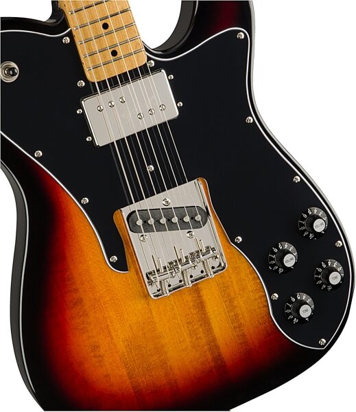 Squier Classic Vibe '70s Telecaster Custom Electric Guitar, with Maple Fingerboard, Action Position Back