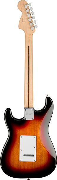 Squier Affinity Stratocaster Electric Guitar, with Laurel Fingerboard, 3-Color Sunburst, Action Position Back