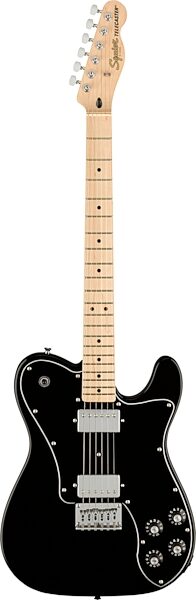 Squier Affinity Telecaster Deluxe Electric Guitar, with Maple Fingerboard, Black, USED, Blemished, Action Position Back